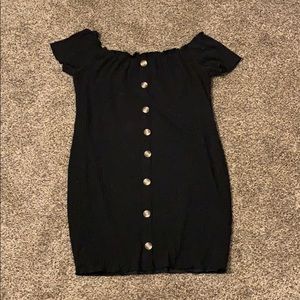 Black midi maxi dress